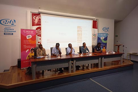 Keni Piperol à la rencontres des apprentis du CFA CMA en Guadeloupe