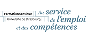 Formation continue Université de Strasbourg logo